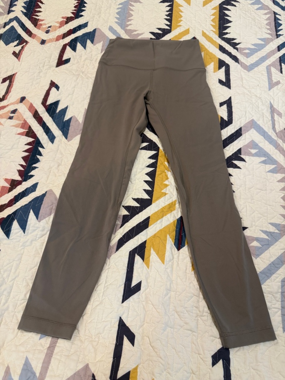 Taupe High-Waist Active Leggings